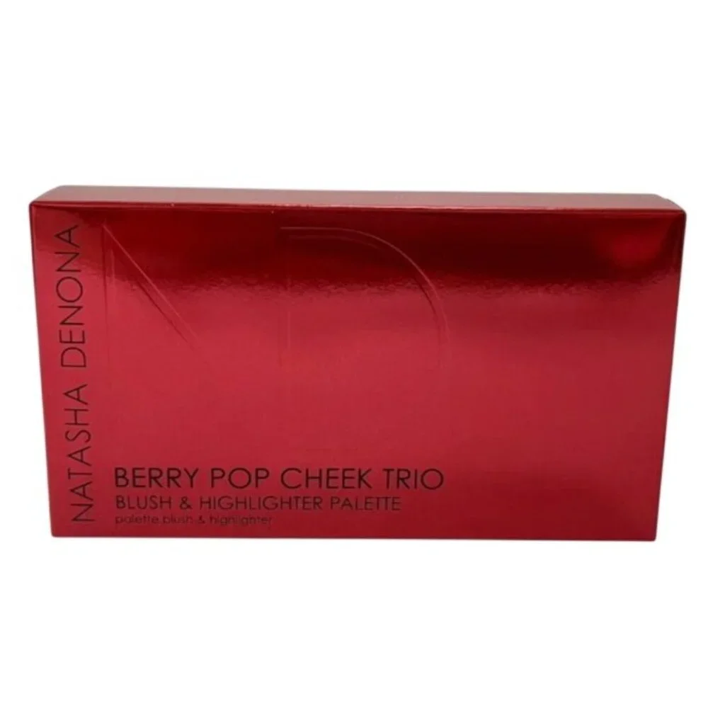 Natasha Denona Berry Pop Cheek Trio Blush & Highlighter Palette